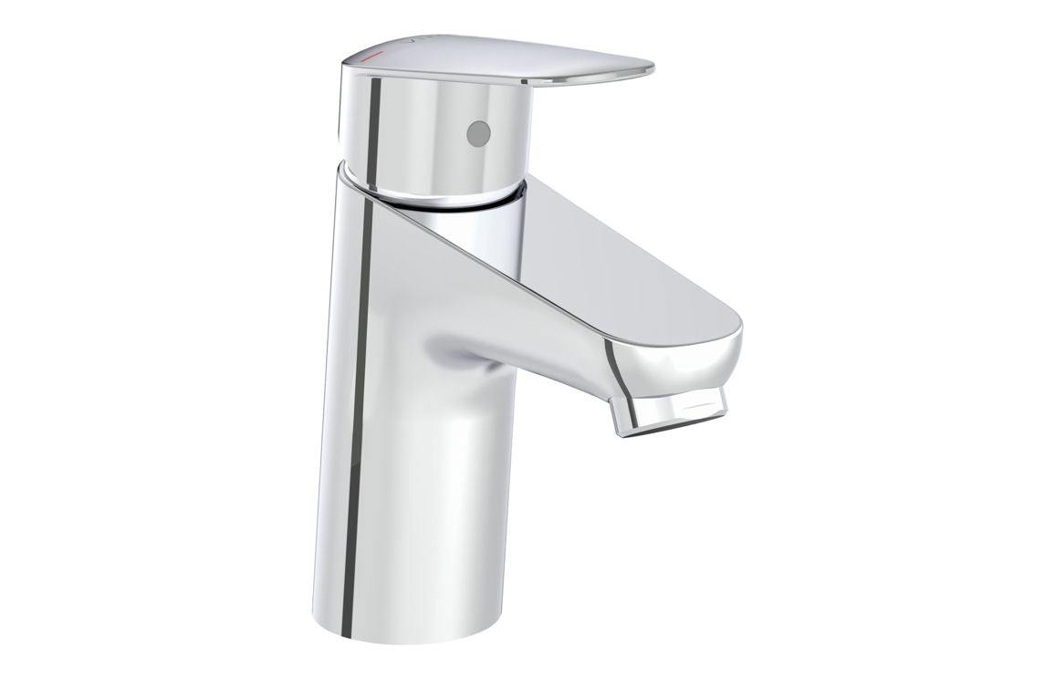 VitrA Flow Round Basin Mixer - Chrome