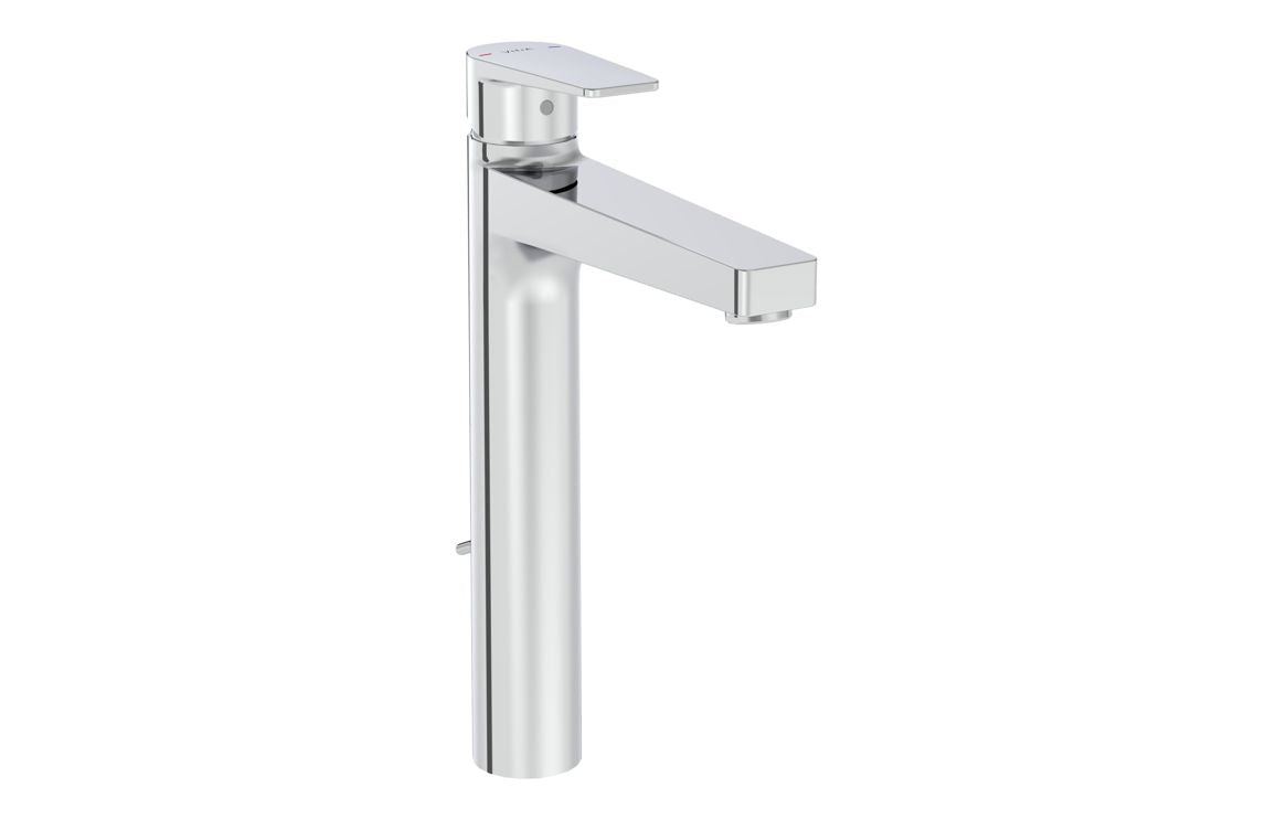 VitrA Flow Square Tall Basin Mixer w/Waste Lever