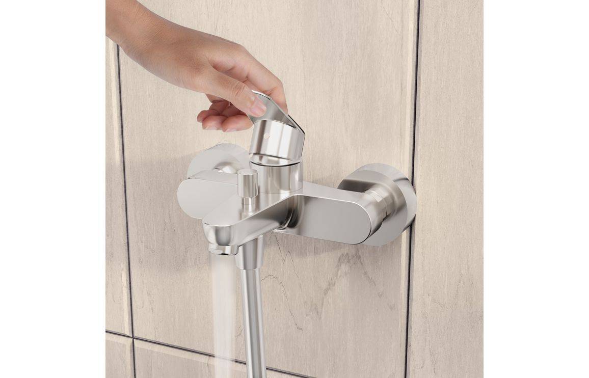 VitrA Flow Round Wall Mounted Bath/Shower Mixer - Chrome