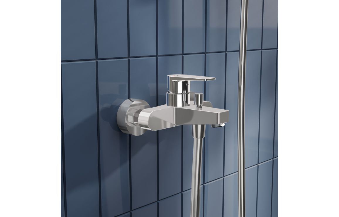 VitrA Flow Square Wall Mounted Bath/Shower Mixer