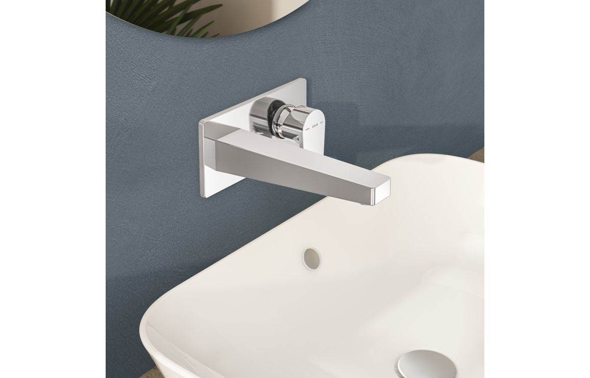 VitrA Flow Square Wall Mounted Basin Mixer