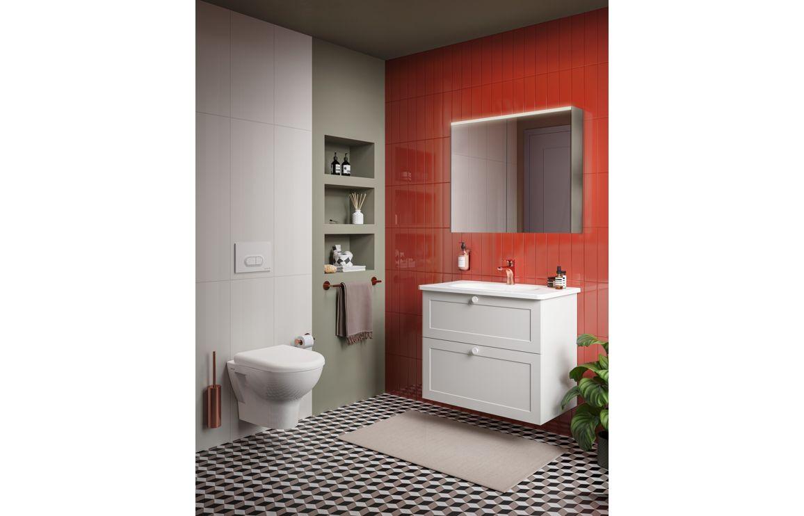 VitrA Zentrum 805x470mm 1TH Vanity Basin w/Overflow - White