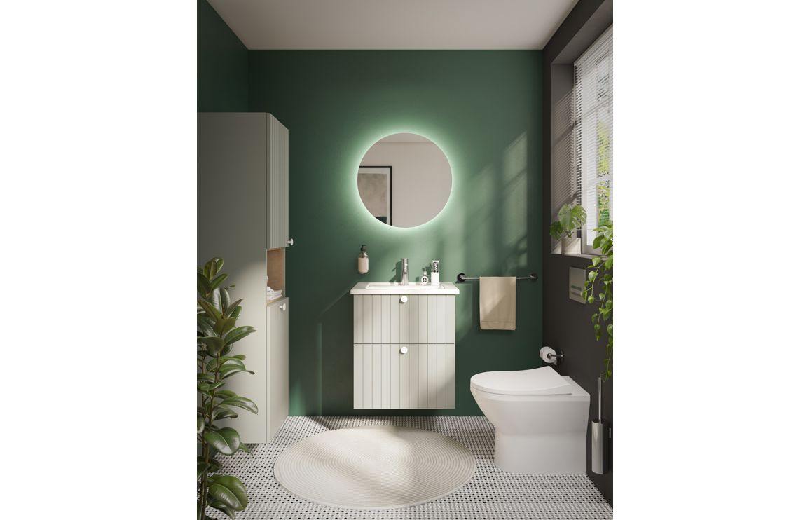 VitrA Root Groove 60cm 2 Drawer Washbasin Unit - Matt White, Matt Fjord Green, Matt Grey, Matt Dark Blue, Matt Graphite, Matt Light Grey,  Matt Retro Green