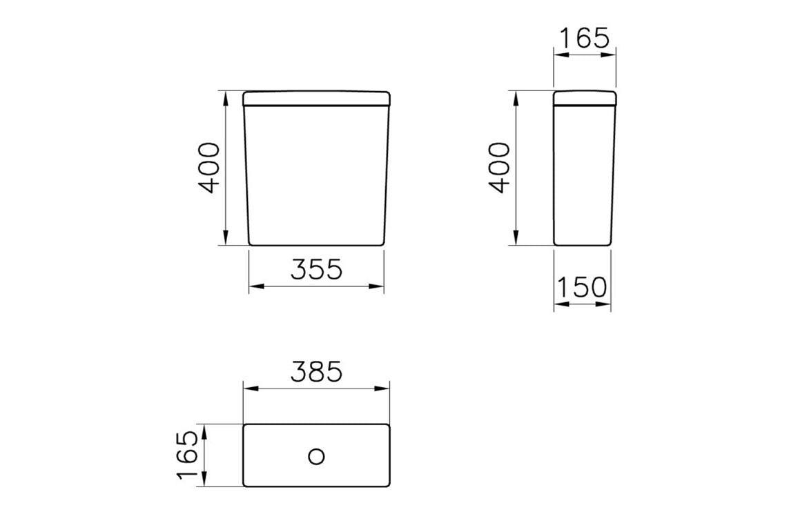 VitrA S20 Comfort Height Close Coupled Cistern - White