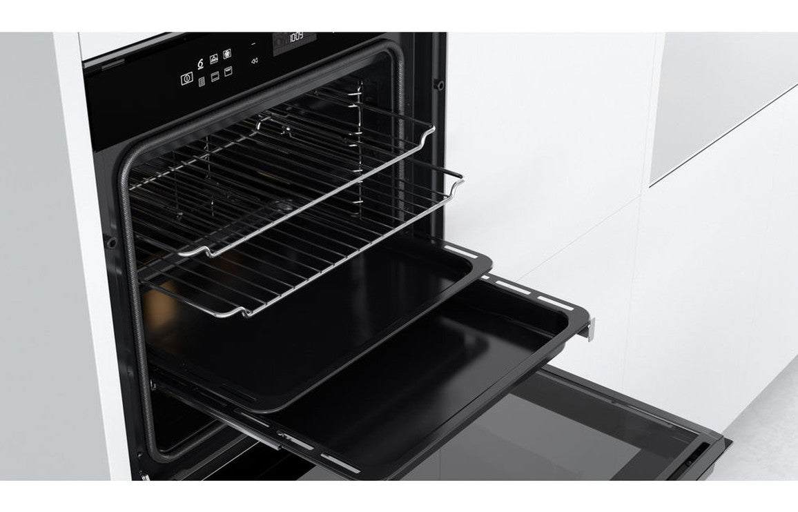 Whirlpool W7 OM4 4S1 P Single Pyrolytic Oven - Black & St/Steel