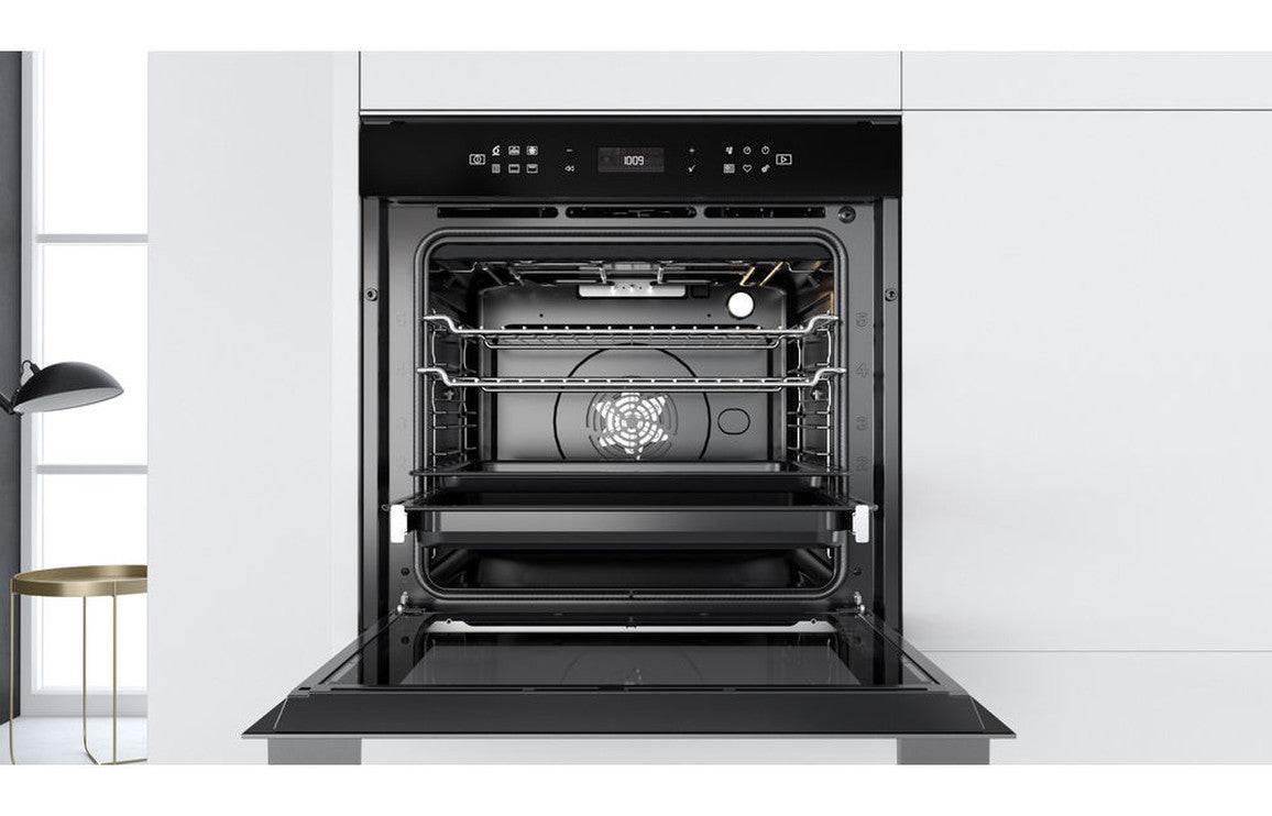 Whirlpool W7 OM4 4S1 P Single Pyrolytic Oven - Black & St/Steel
