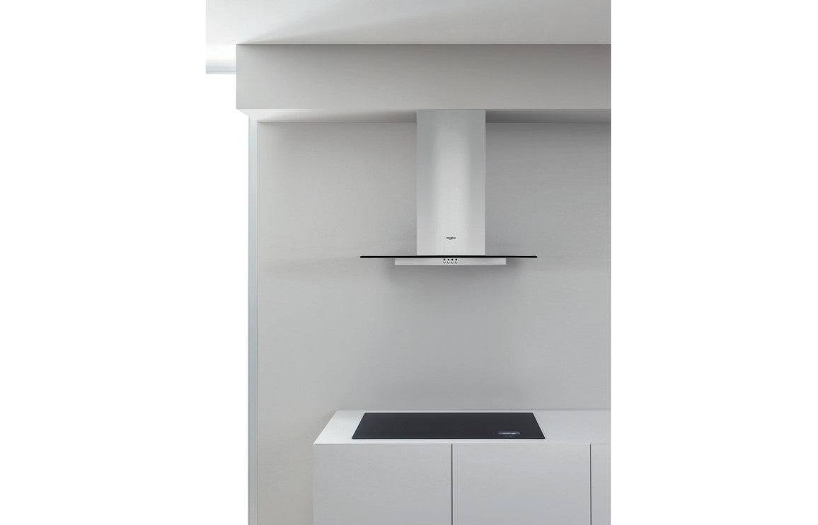 Whirlpool WHFG 64 F LM X 60cm Flat Glass Chimney Hood - St/Steel