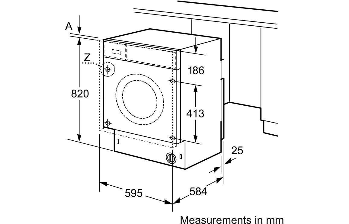 Bosch Series 6 WKD28543GB B/I 7/4kg 1400rpm Washer Dryer