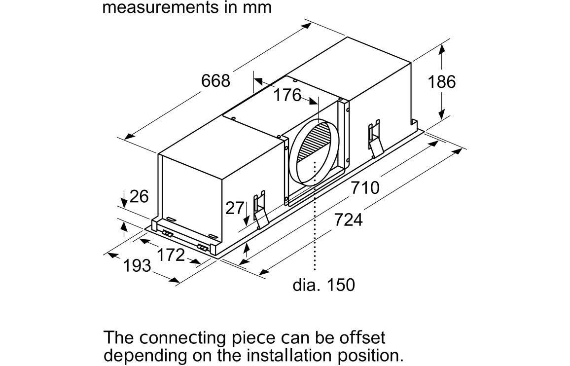 Neff Z52JXC1N1 Clean Air Recirculation Module - St/Steel
