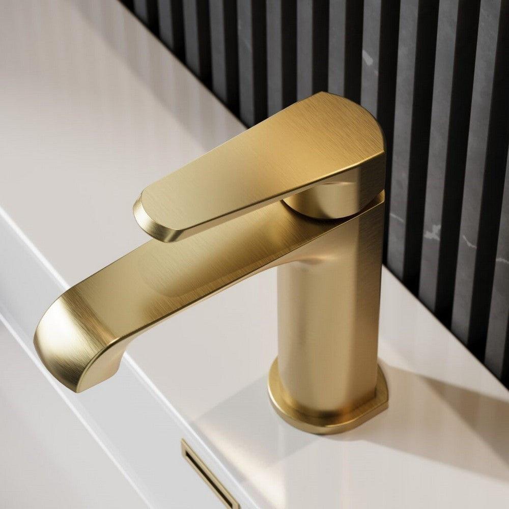 Montana Mini Mono Basin Mixer Brushed Brass