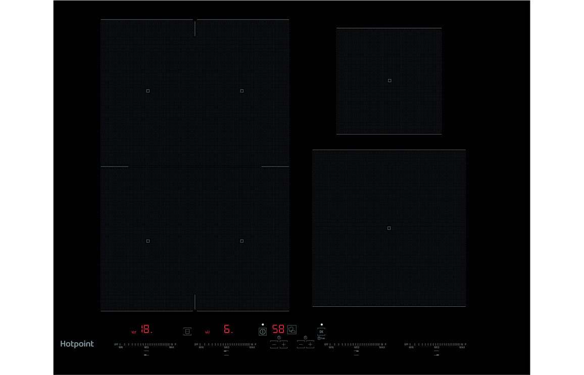 Hotpoint ACO 654 NE 65cm Induction Hob - Black