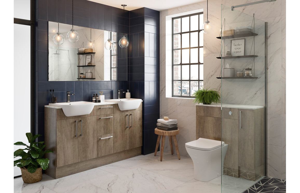 Alba 900x330mm Base End Panel - Nebraska Oak