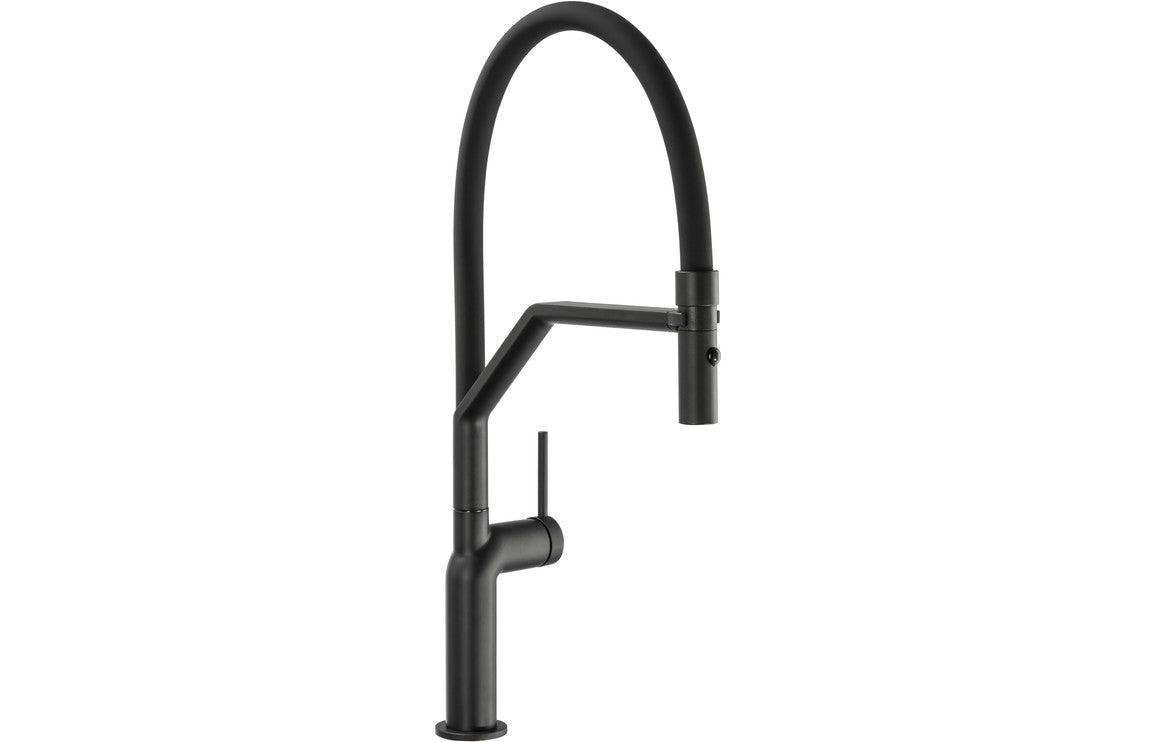 Abode Tubist Professional Mixer Tap w/Pull Around - Matt Black