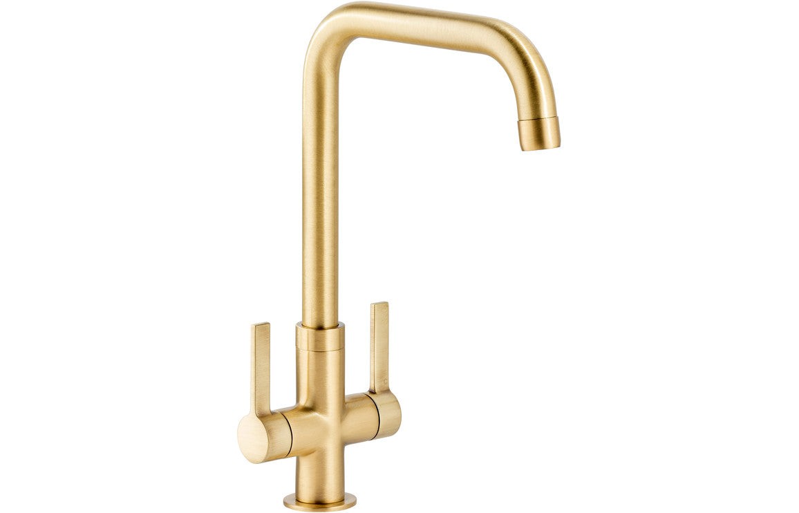 Abode Pico Quad Monobloc Mixer Tap - Brushed Brass
