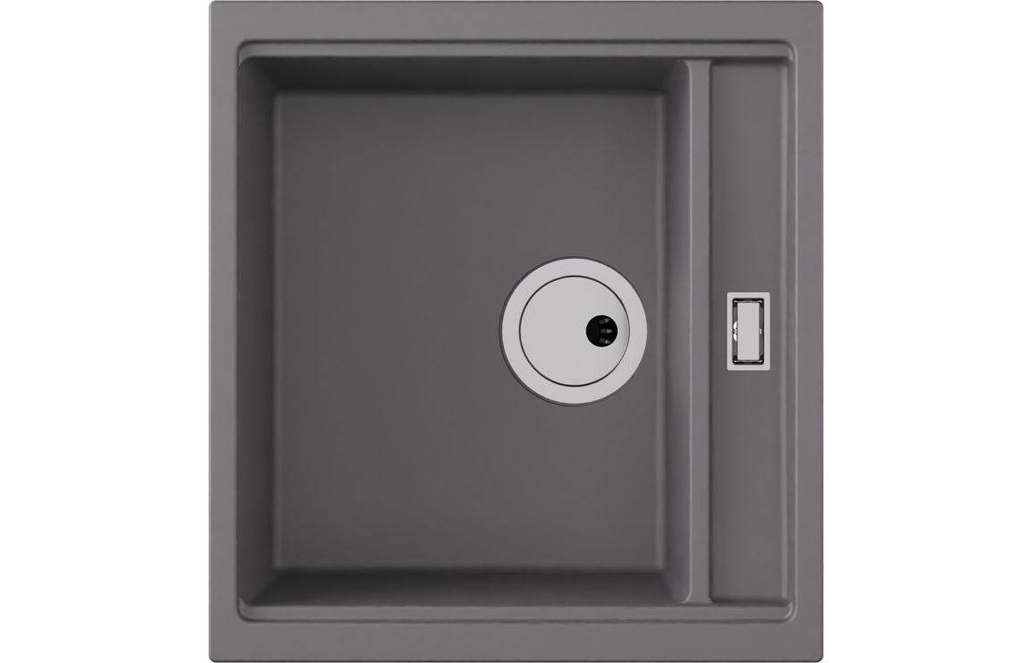 Abode Syncronist Compact 1.25B Inset/Undermount Sink - Metallic Grey