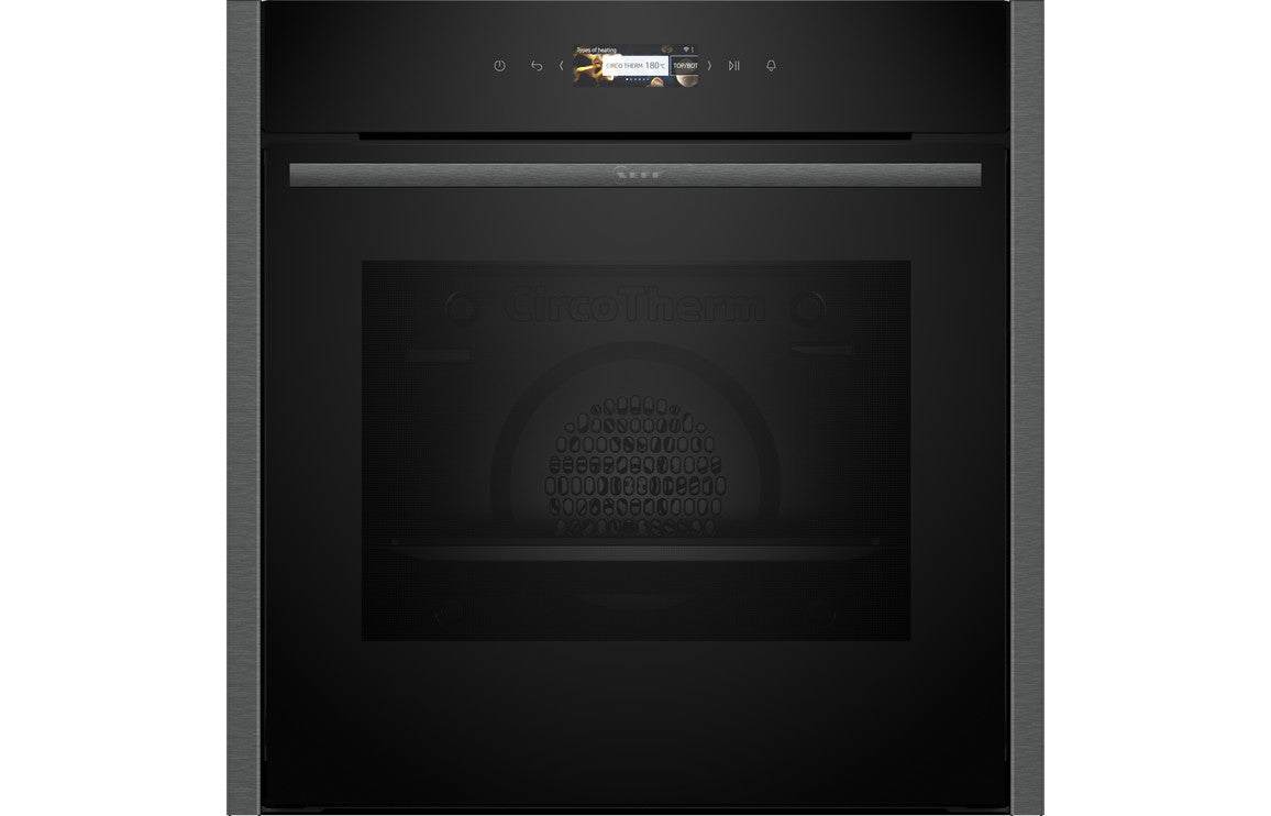 Neff N70 B24CR71G0B Single Pyrolytic Oven - Black w/Graphite Trim