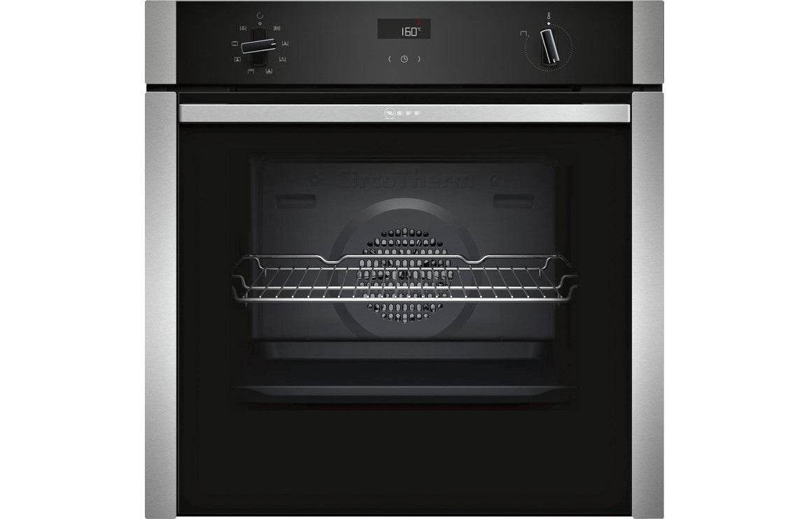 Neff N50 B4ACF1AN0B Single Slide & Hide Electric Oven - St/Steel