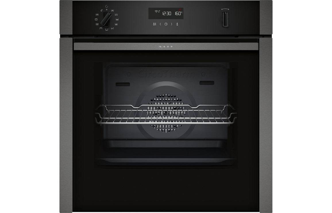 Neff N50 B6ACH7HG0B Single Slide & Hide Pyrolytic Oven - Graphite Grey