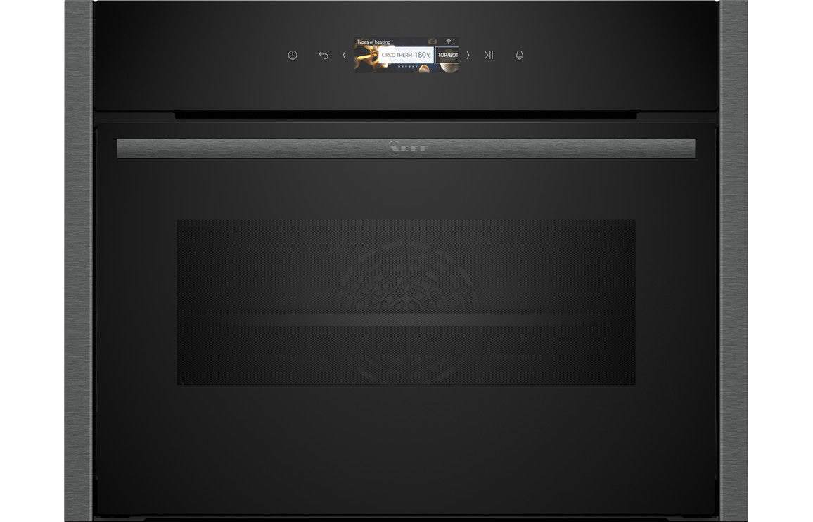 Neff N70 C24MR21G0B Compact Electric Oven & Microwave - Black w/Graphite Trim
