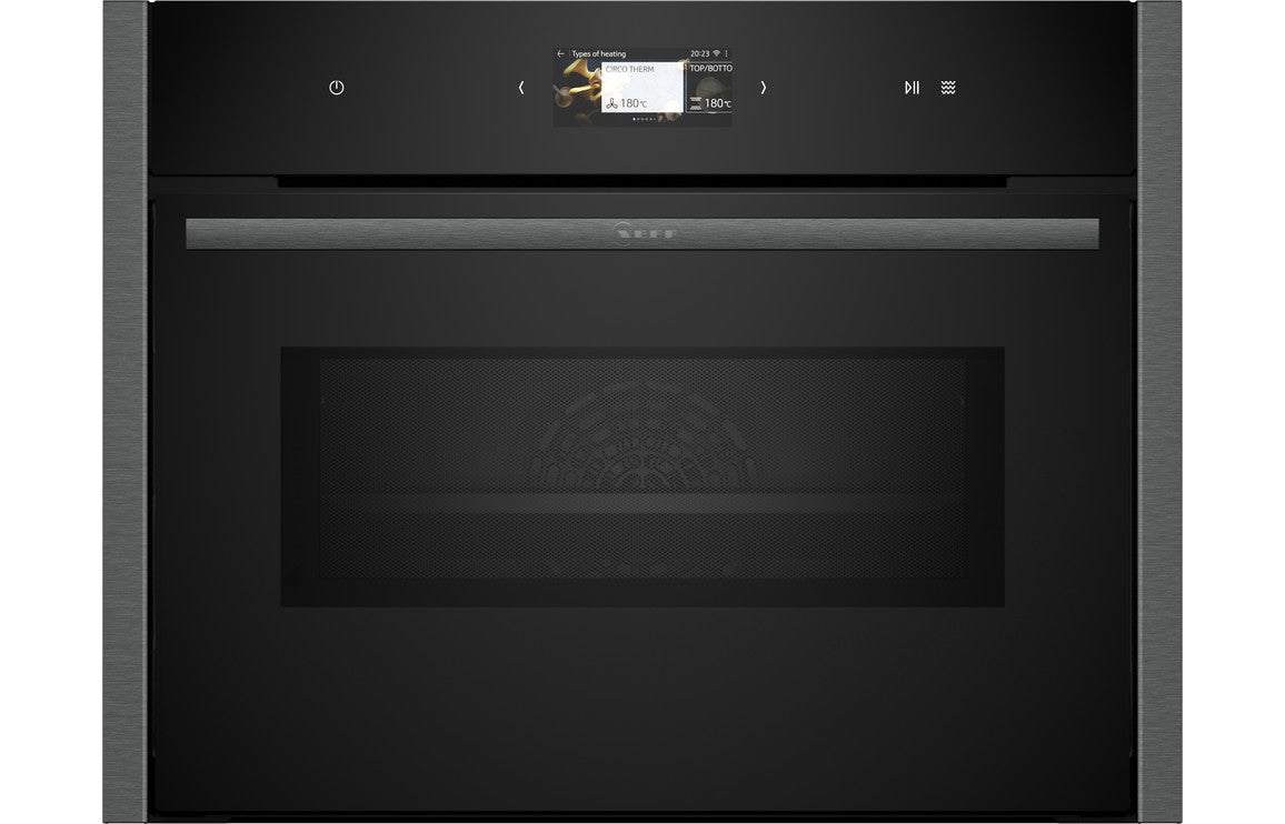 Neff N90 C24MS31G0B Compact Electric Oven & Microwave - Black w/Graphite Trim