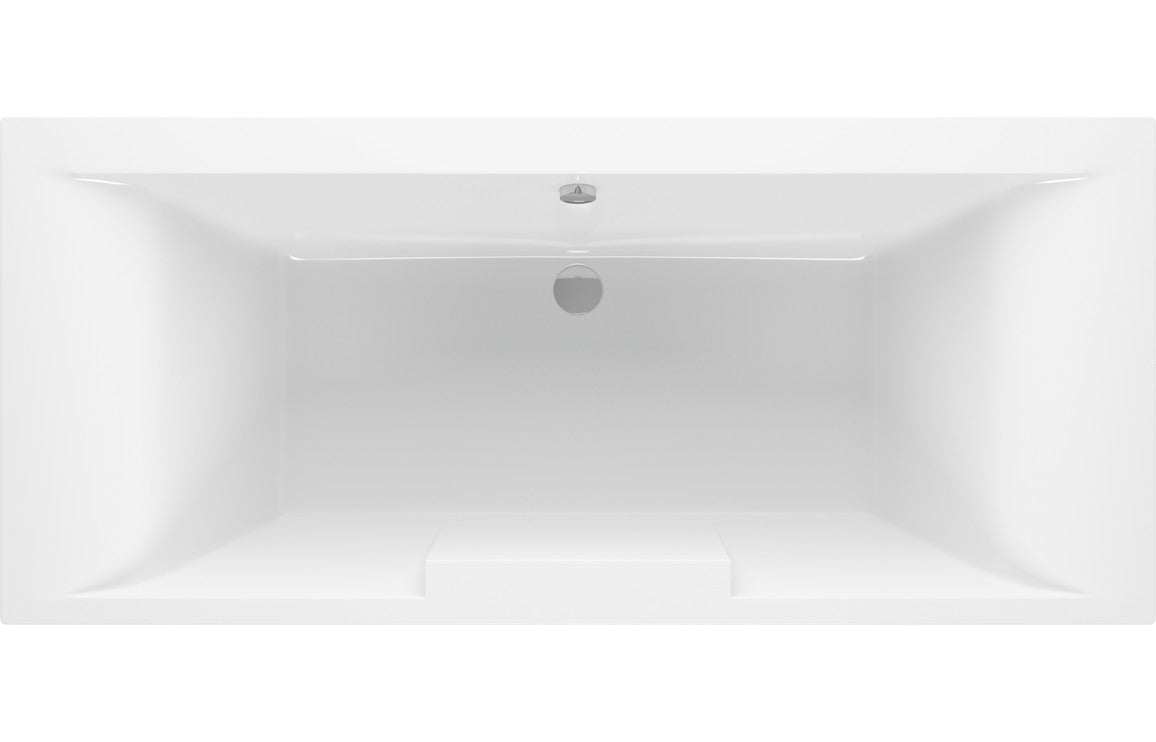 Malone Deluxe Square Double Ended 1700x750x550mm 0TH Bath w/Legs