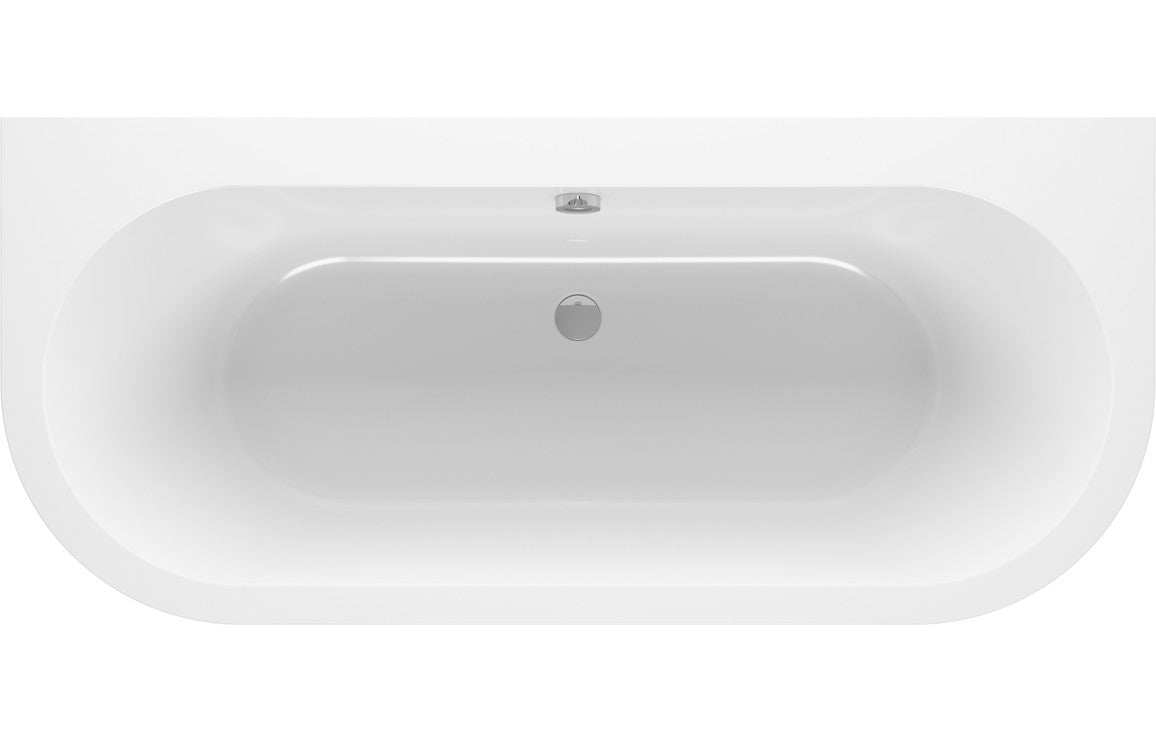 Sanibel Back To Wall SUPERCAST 1700x750x600mm 0TH Bath w/Legs