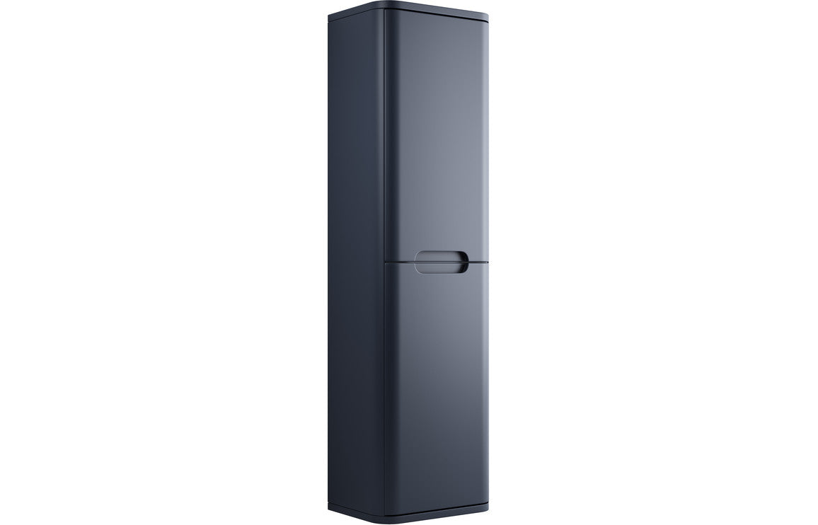 Lambra 350mm 2 Door Wall Hung Tall Unit - Matt Indigo