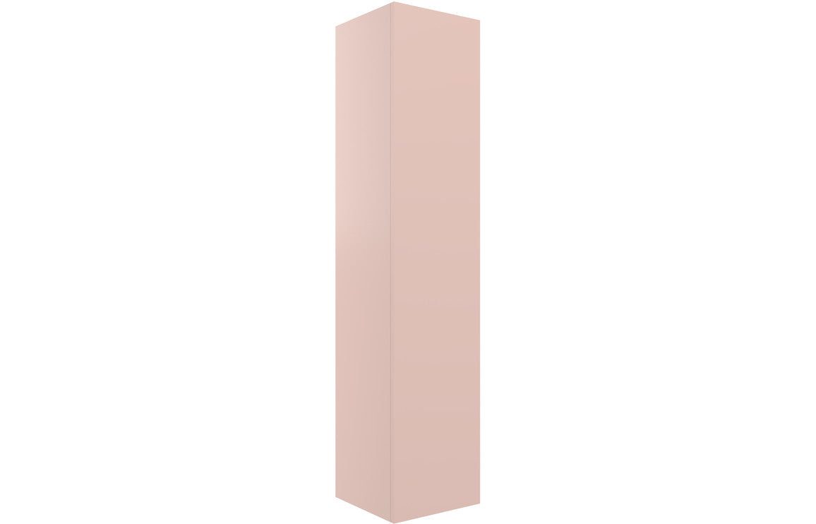 Statement 350mm Wall Hung 1 Door Tall Unit - Matt Antique Rose