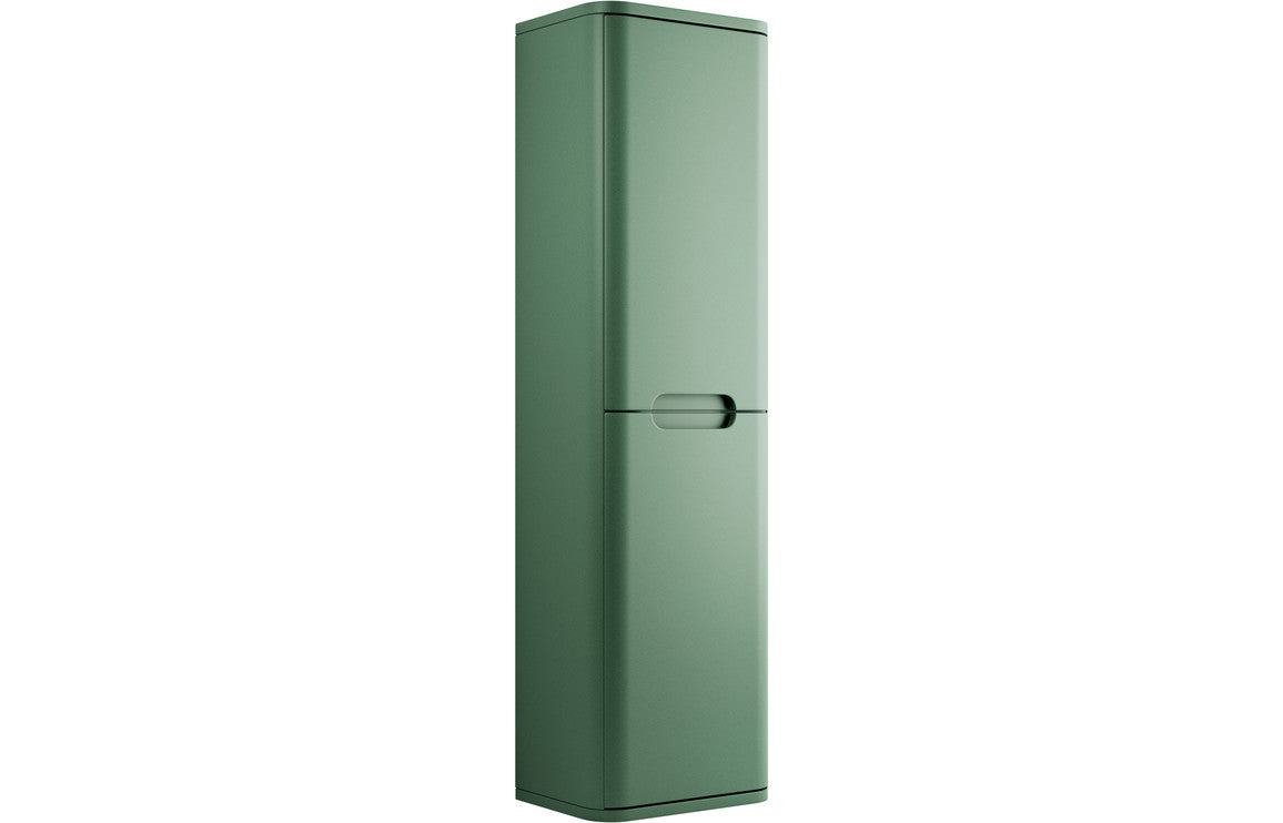 Lambra 350mm 2 Door Wall Hung Tall Unit - Matt Sage Green