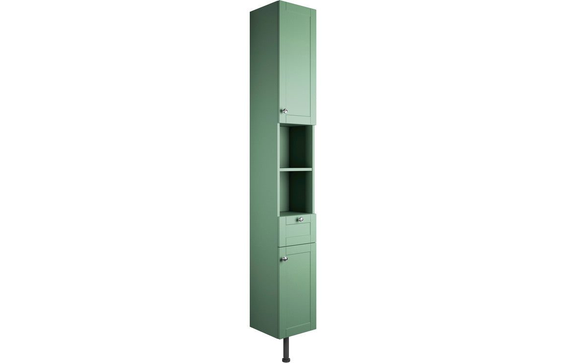 Benita 300mm 2 Door Tall Unit - Matt Sage Green