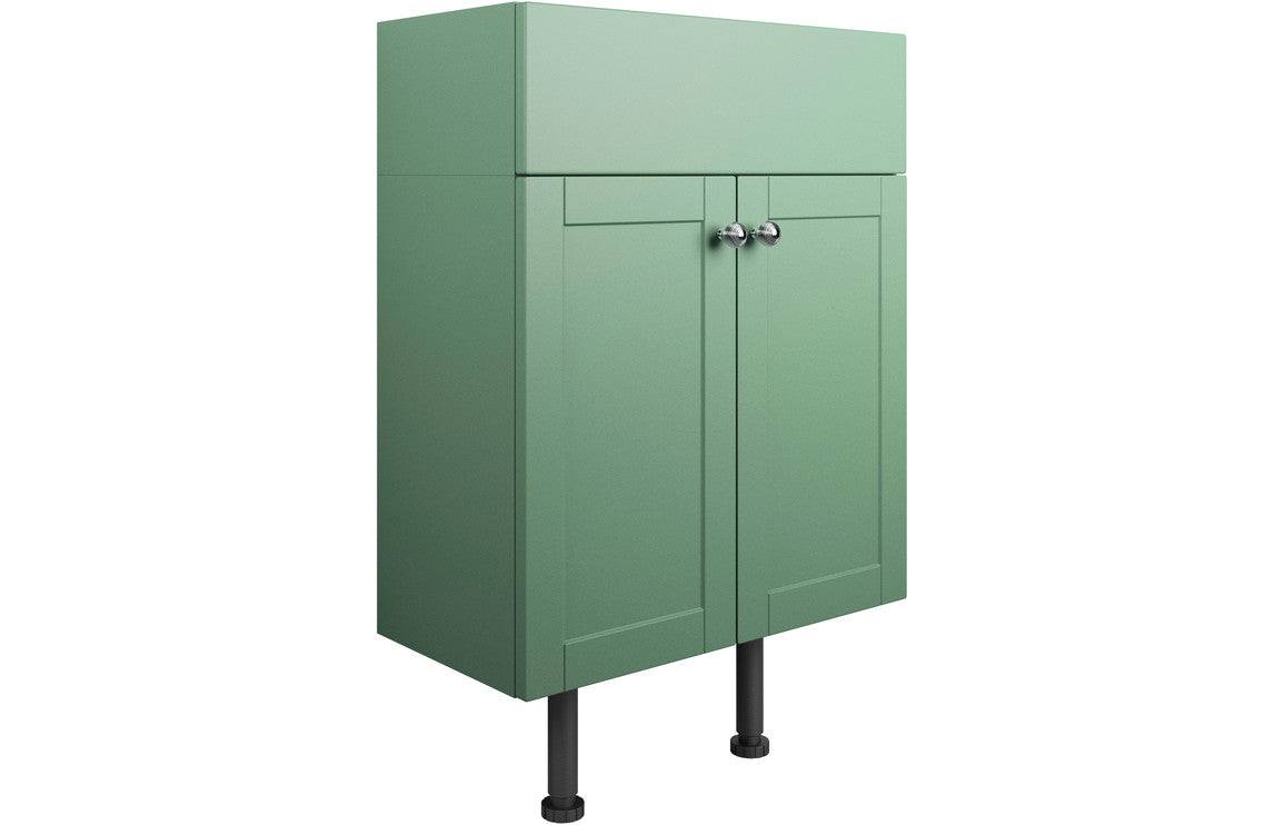 Benita 500mm 2 Door Basin Unit - Matt Sage Green