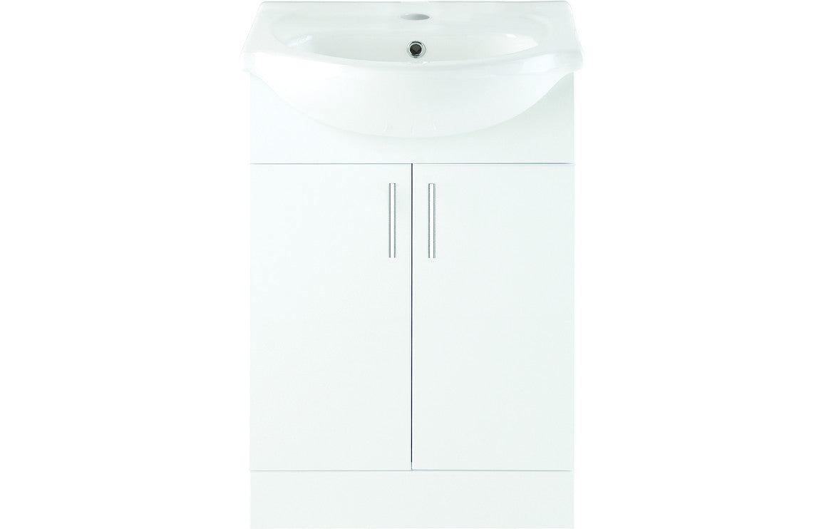Vista 655mm Basin Unit & Basin - White Gloss