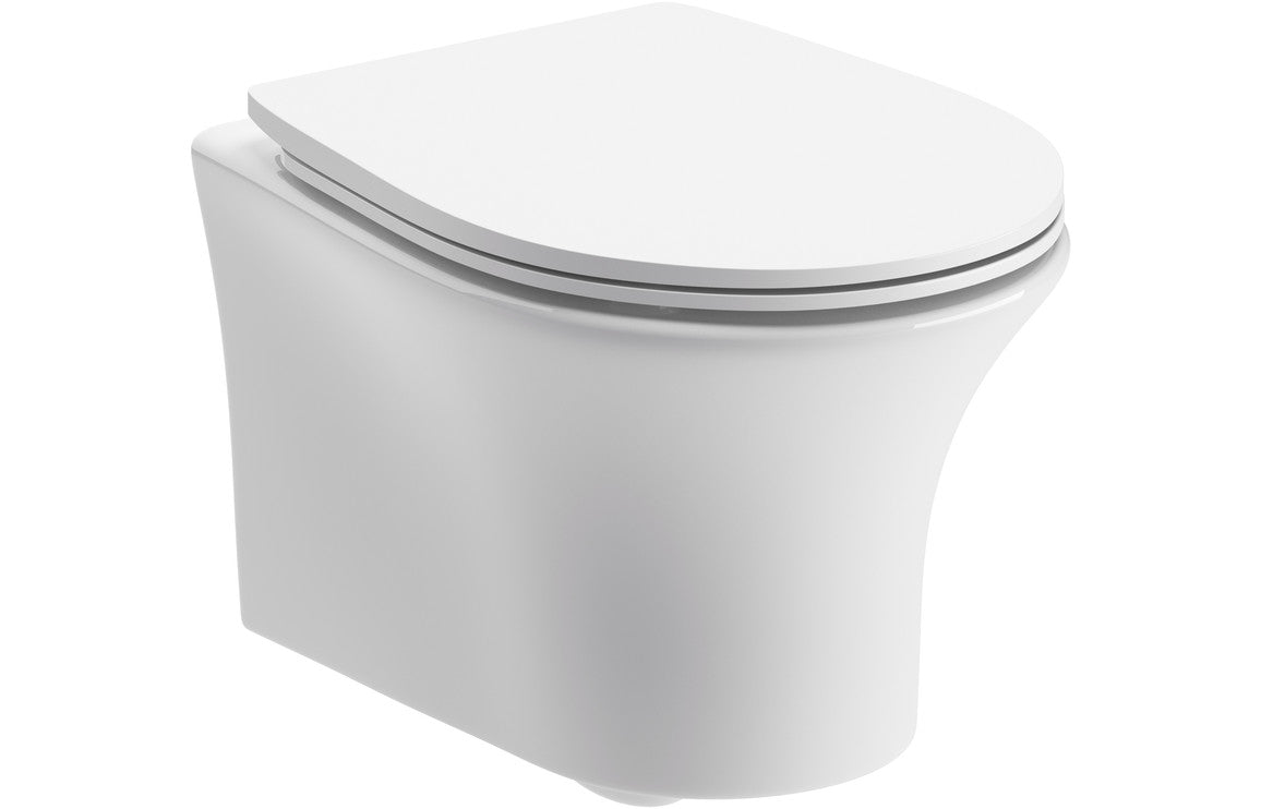 Sandro Rimless Wall Hung WC & Soft Close Seat