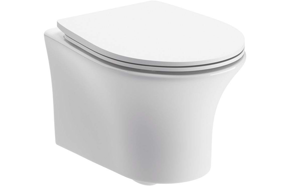 Sandro Rimless Wall Hung WC & Soft Close Seat