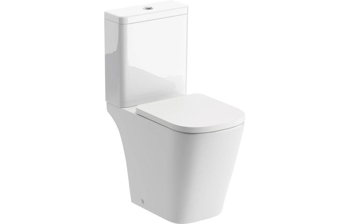 Tilia Rimless Close Coupled Part Shrouded Short Projection WC & Soft Close Seat