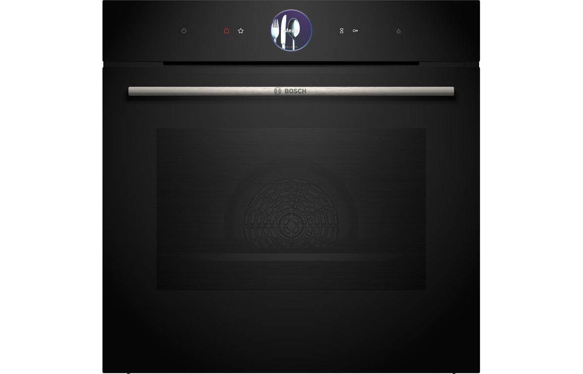 Bosch Series 8 HRG7764B1B Single Pyrolytic Oven w/Added Steam - Black