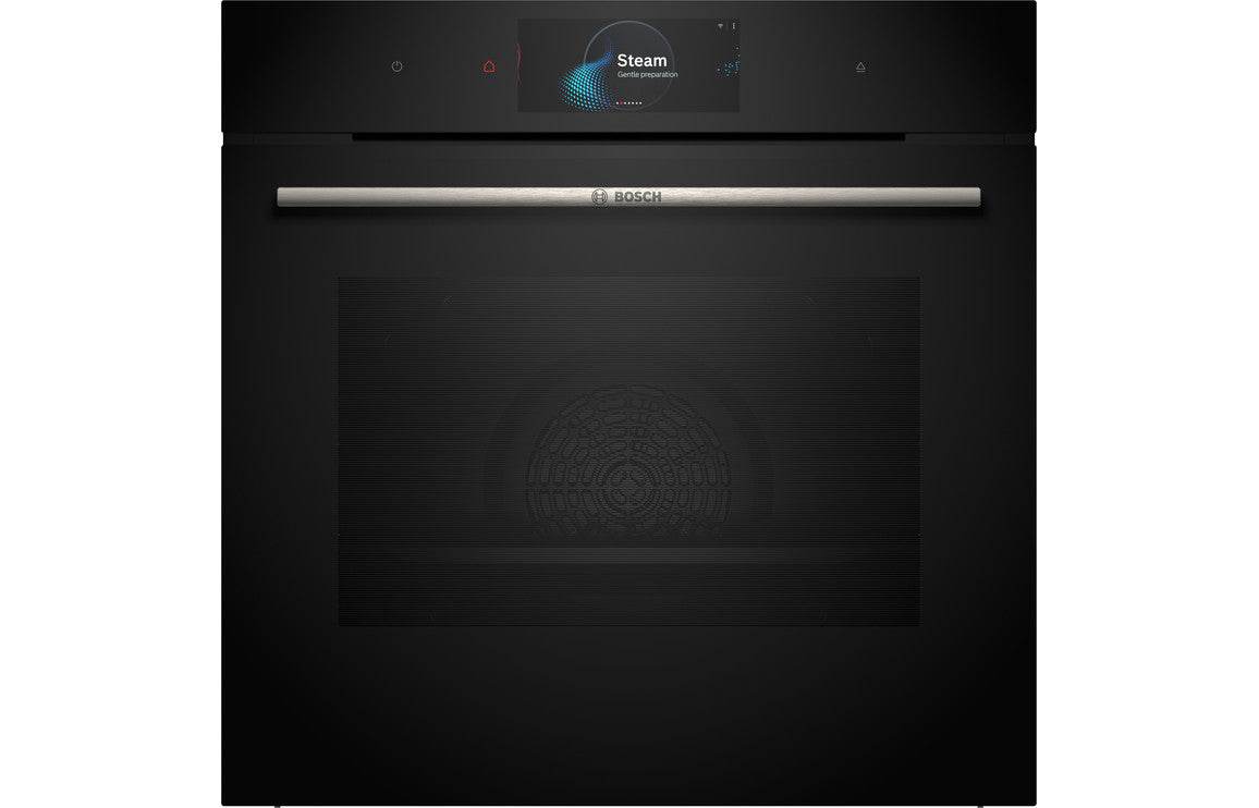 Bosch Series 8 HSG7584B1 Single Electric Oven w/Steam - Black