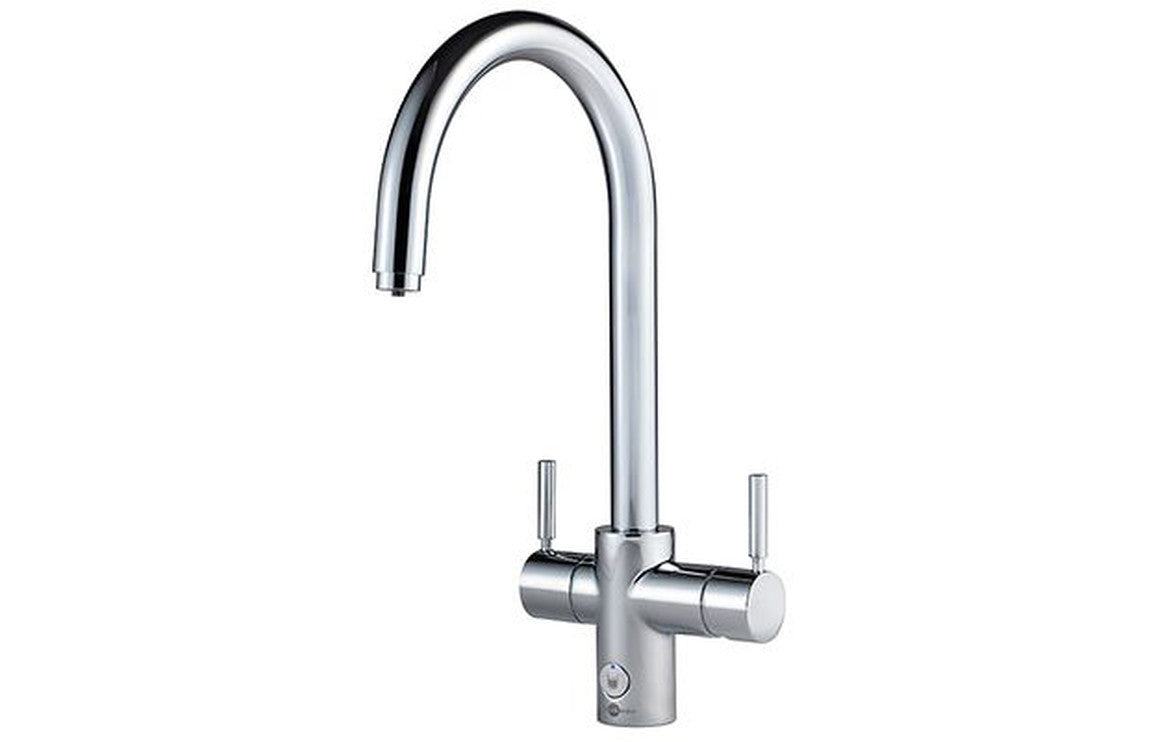 InSinkErator 4N1 J Shape Tap Only - Chrome, Brushed Steel, Velvet Black