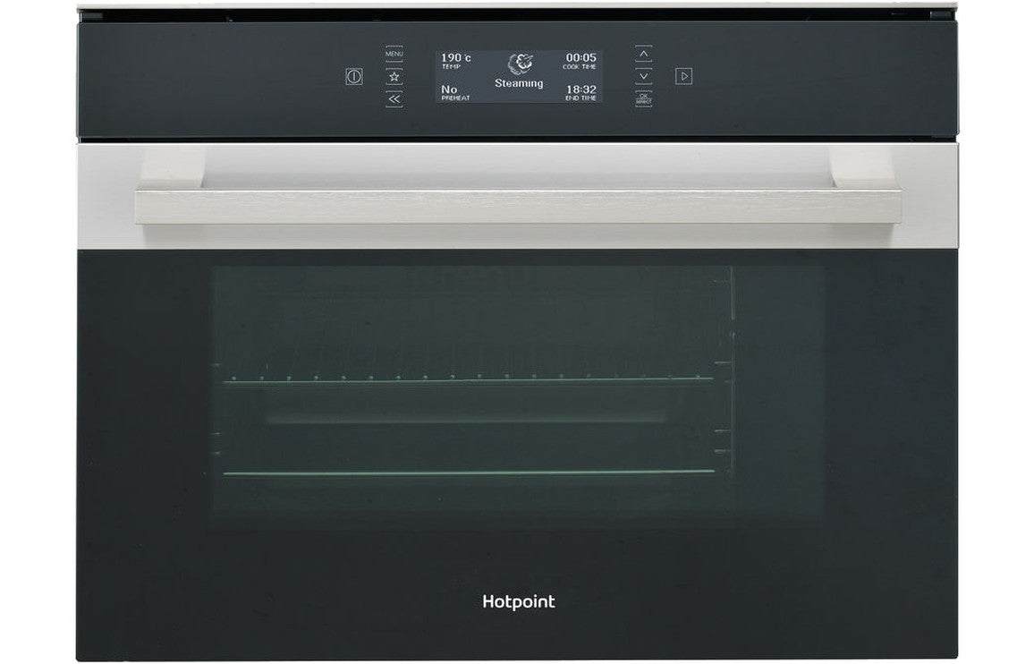 Hotpoint MS 998 IX H Combination Steam Oven - Black & St/Steel