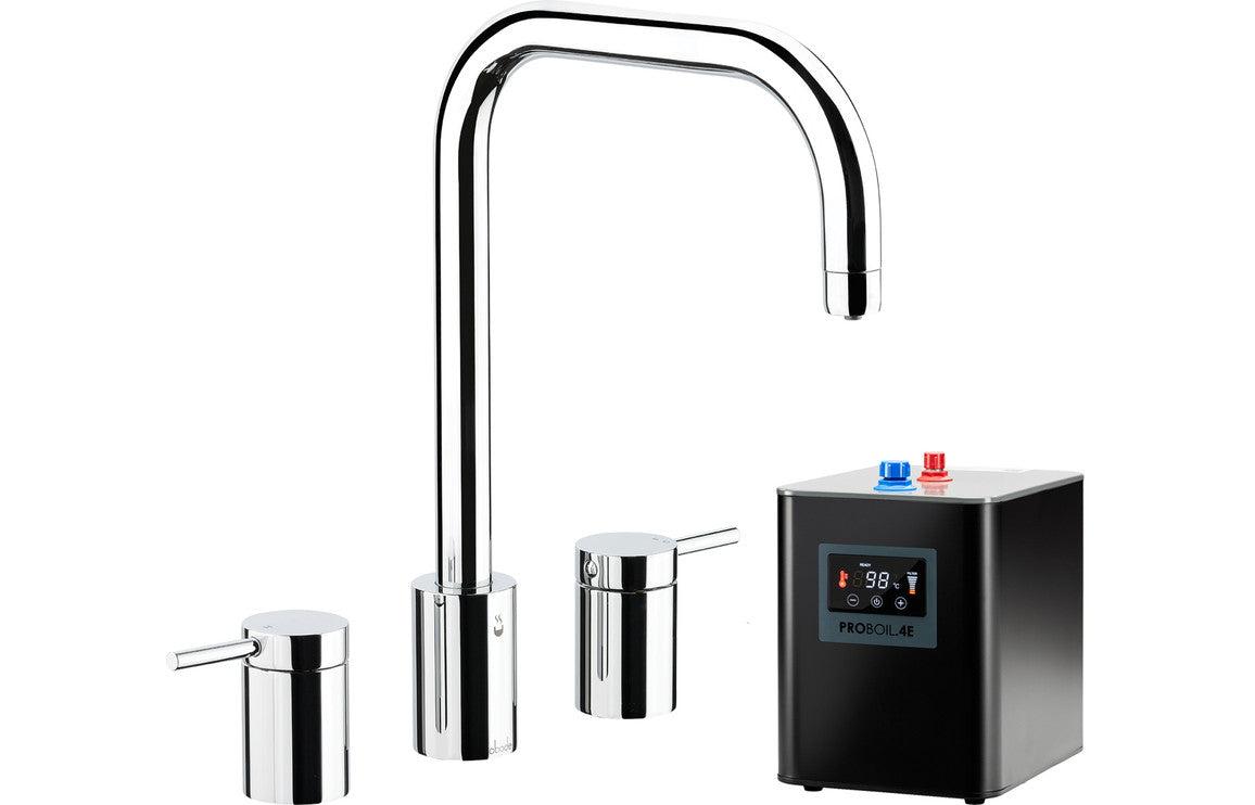 Abode Project 4 IN 1 3 Part Tap & Proboil.4E Tank - Chrome, Brushed Nickel, Matt Black