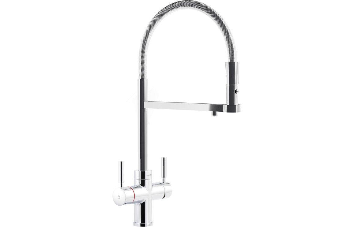 Abode 3 IN 1 Professional Monobloc Tap - Chrome and Brushed Nickel
