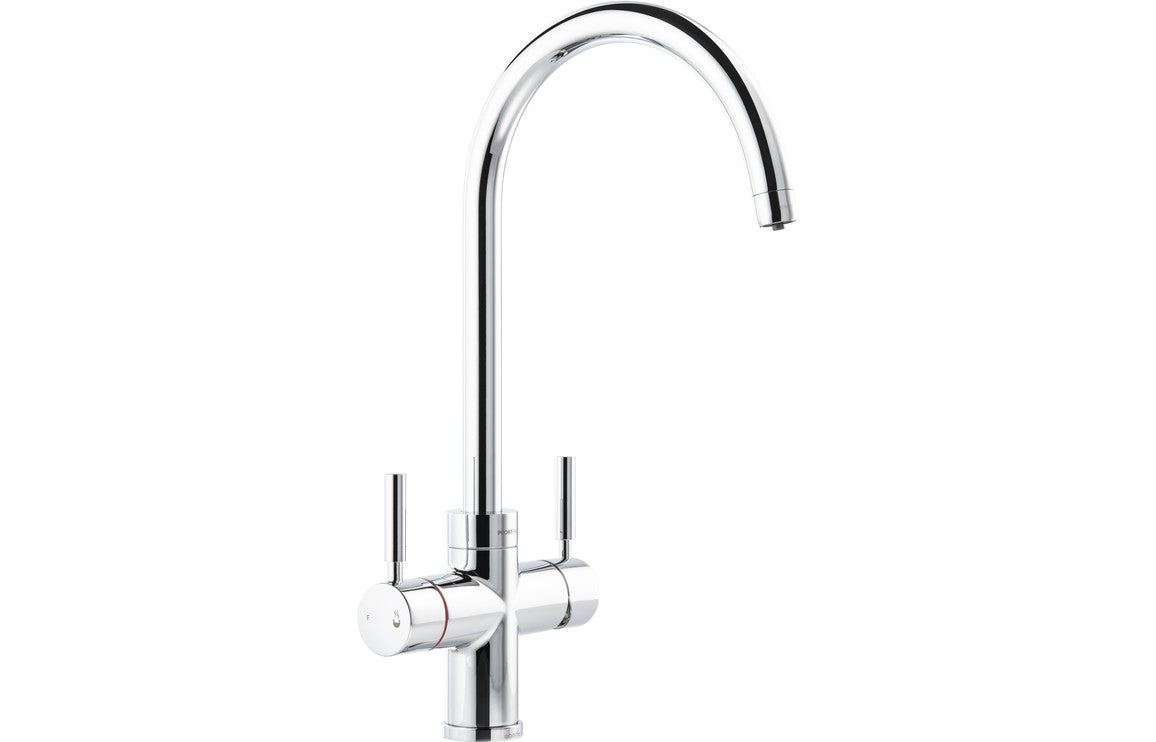 Abode Propure 4 IN 1 Swan Spout Monobloc Tap - Chrome, Brushed Brass, Brushed Nickel, Matt Black, Urban Copper