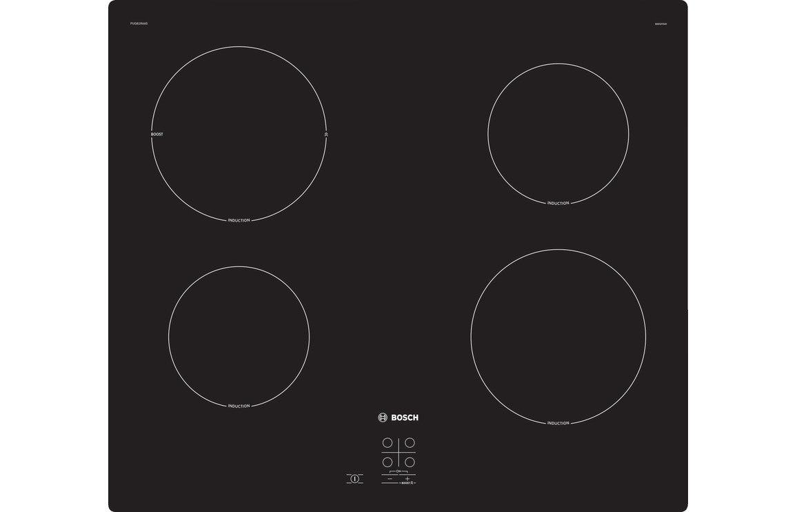 Bosch Series 2 PUG61RAA5B 60cm Induction Hob - Black Glass