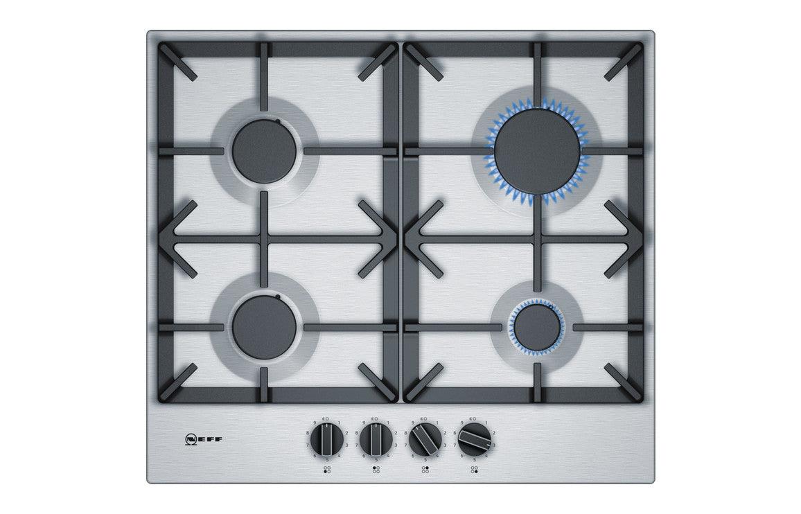 Neff N70 T26DS49N0 60cm Gas Hob - St/Steel or Neff N70 T26DS49S0 60cm Gas Hob - Black