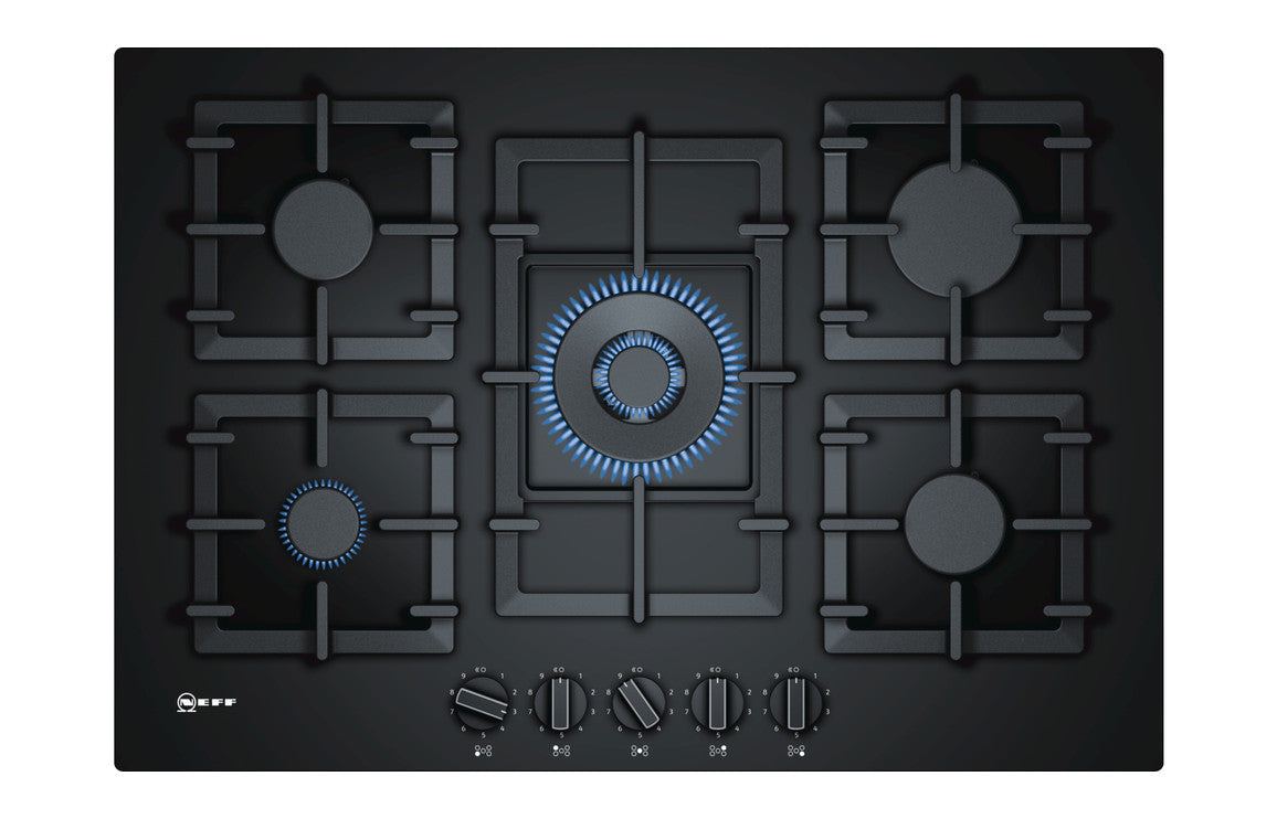Neff N70 T27CS59S0 75cm Gas on Tempered Glass Hob - Black