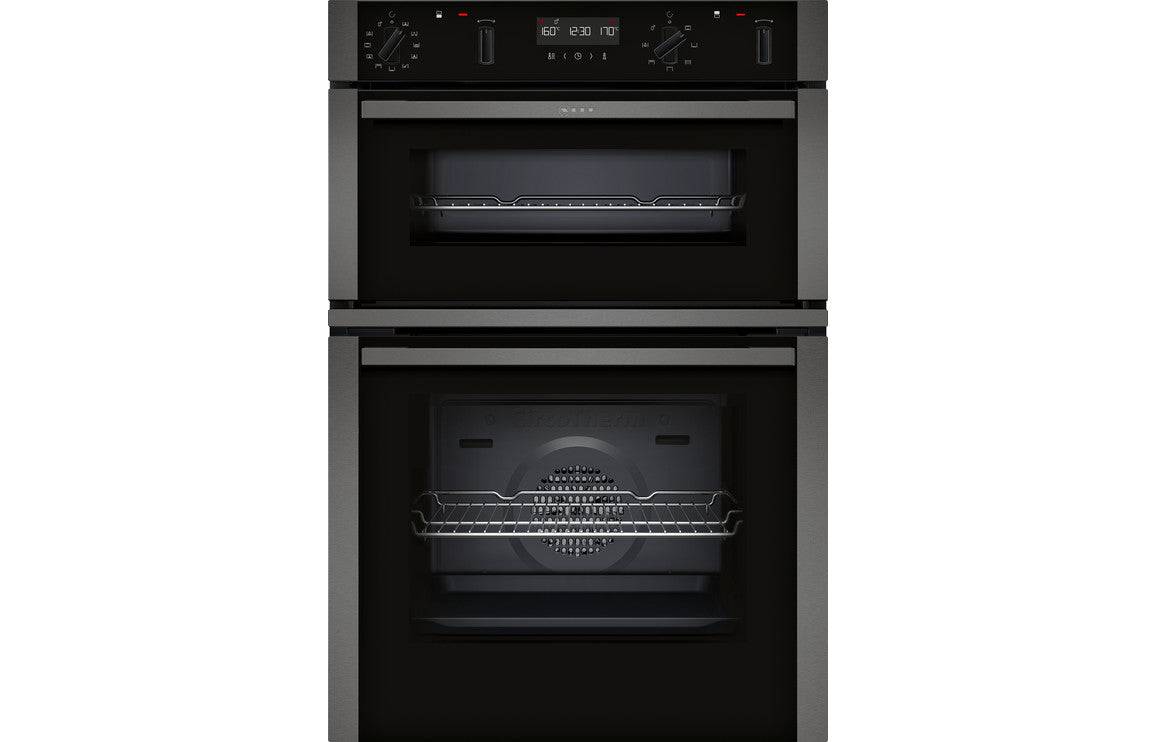 Neff N50 U2ACM7HG0B Double Pyrolytic Oven - Graphite Grey