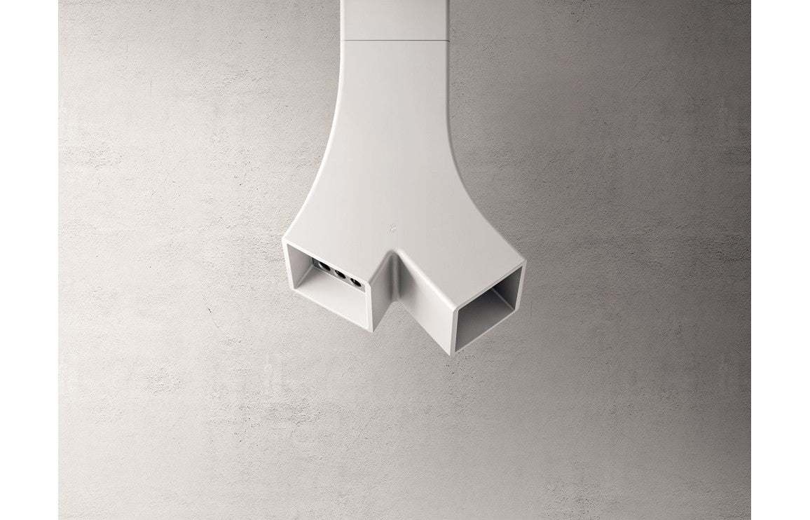 Elica Yin 67cm Designer Island Hood - White