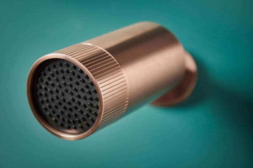 Core Spotlight Shower Head Brushed Brass