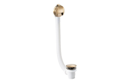 Abode Euphoria Bath Overflow Filler & Clicker Waste - Antique Brass/ Chrome/Matt Black