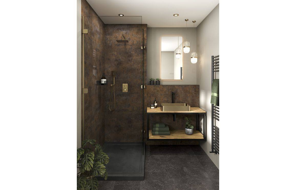 Abode Iox 500x350mm Tablet Steel Basin - PVD Brass